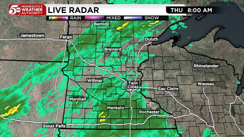 Thursday weather: Cool and wet day ahead — KSTP 5, Medina Community news