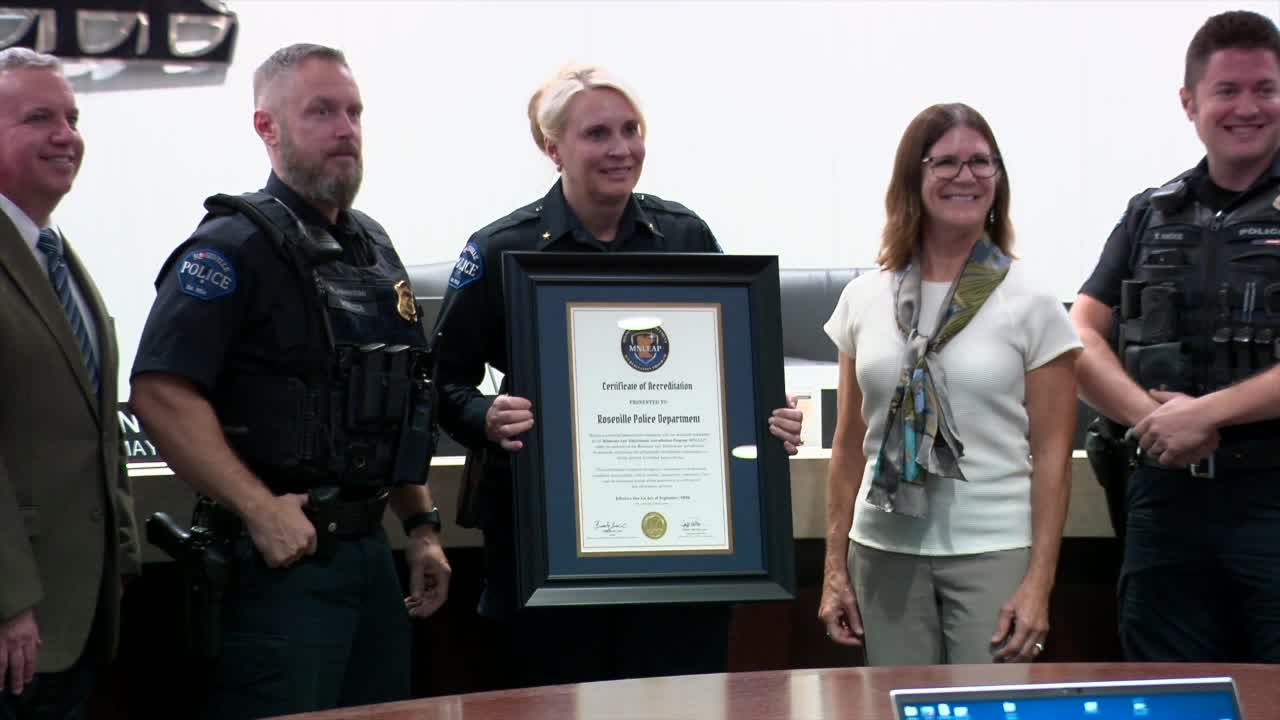 Roseville Police Department becomes first state-accredited agency, chief touts immediate impact — KSTP 5, Medina Government news