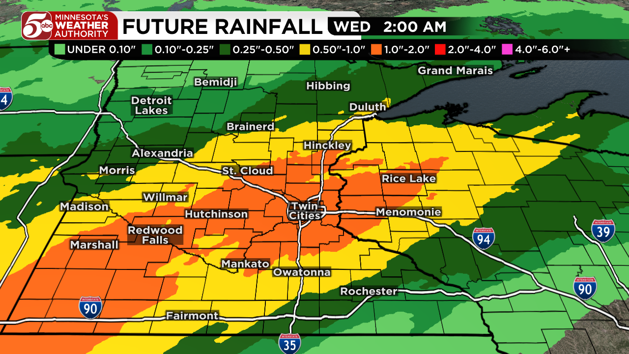 Rainy start to week, warmer days return — KSTP 5, Medina Community news