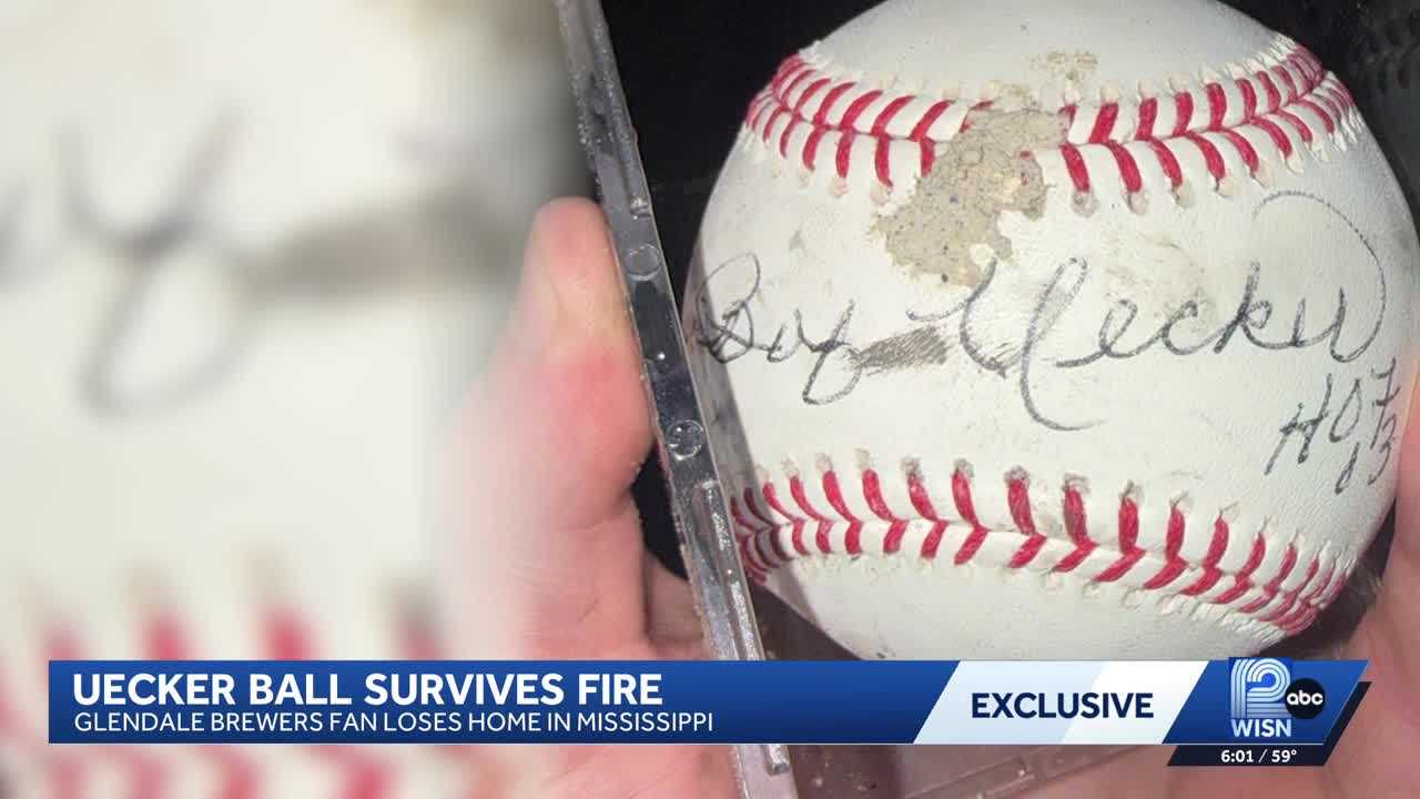Cherished baseball signed by Bob Uecker survives Mississippi fire — WISN 12 Milwaukee, Medina Community news