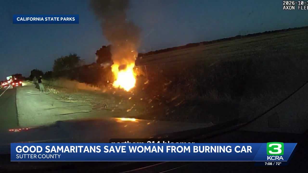 Officers rescue woman from burning car — WESH 2 Orlando, Medina Community news