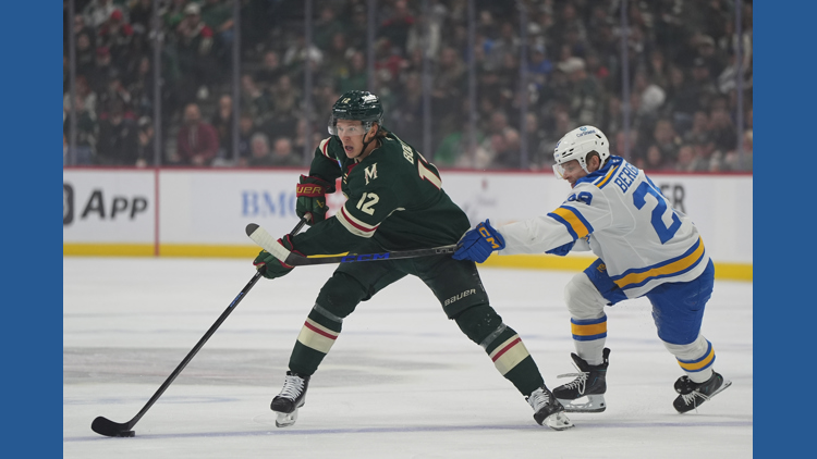 Matt Boldy has 5th career hat trick and Wild beat Blues 5-4 — KARE 11 Sports, Medina Sports news