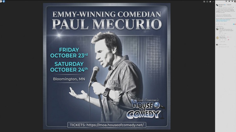 Comedian Paul Mecurio to stop by MOA for multiple shows — KARE 11 Local, Medina Community news