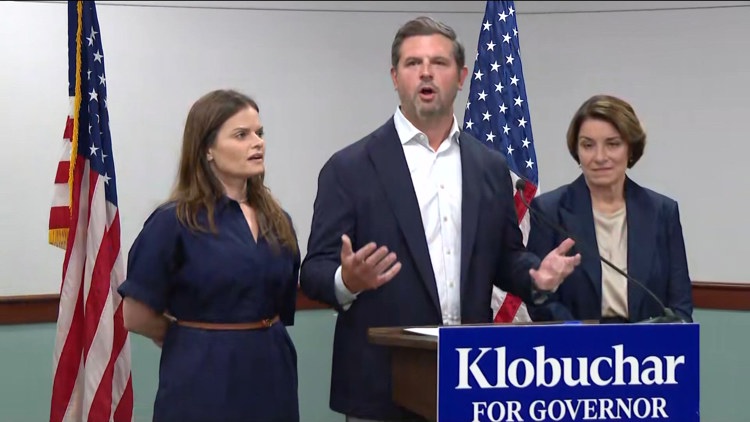 Parents of Harper Moyski backing Amy Klobuchar for governor — KARE 11 Local, Medina Community news