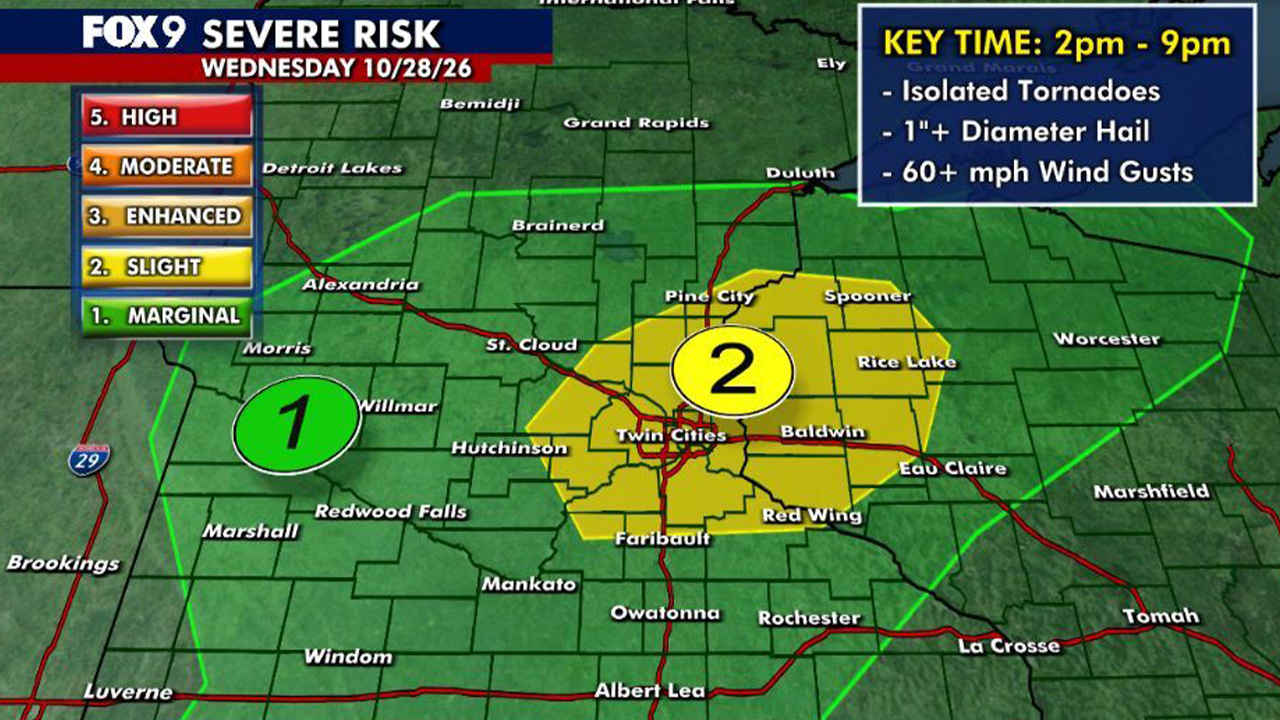 Minnesota weather: Mild and humid with strong storms possible Wednesday — Medina Community news